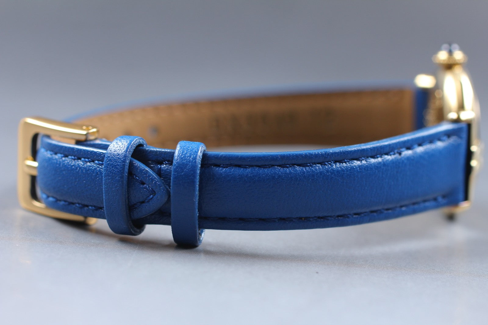 Vintage [Exc+5] Cartier Must Colisee Vermeil 590002 Blue Women's Quartz Watch