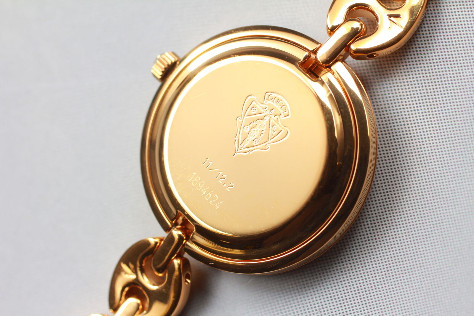 New Battery [Exc+5 Box] Gucci Change Bezel 11/12.2 Gold Women's Quartz Watch JP