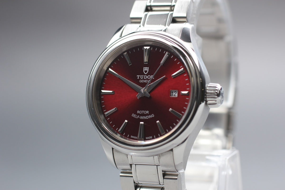 TUDOR Style Date 12100 Red Dial Cal.2671 27mm Automatic Women's Watch