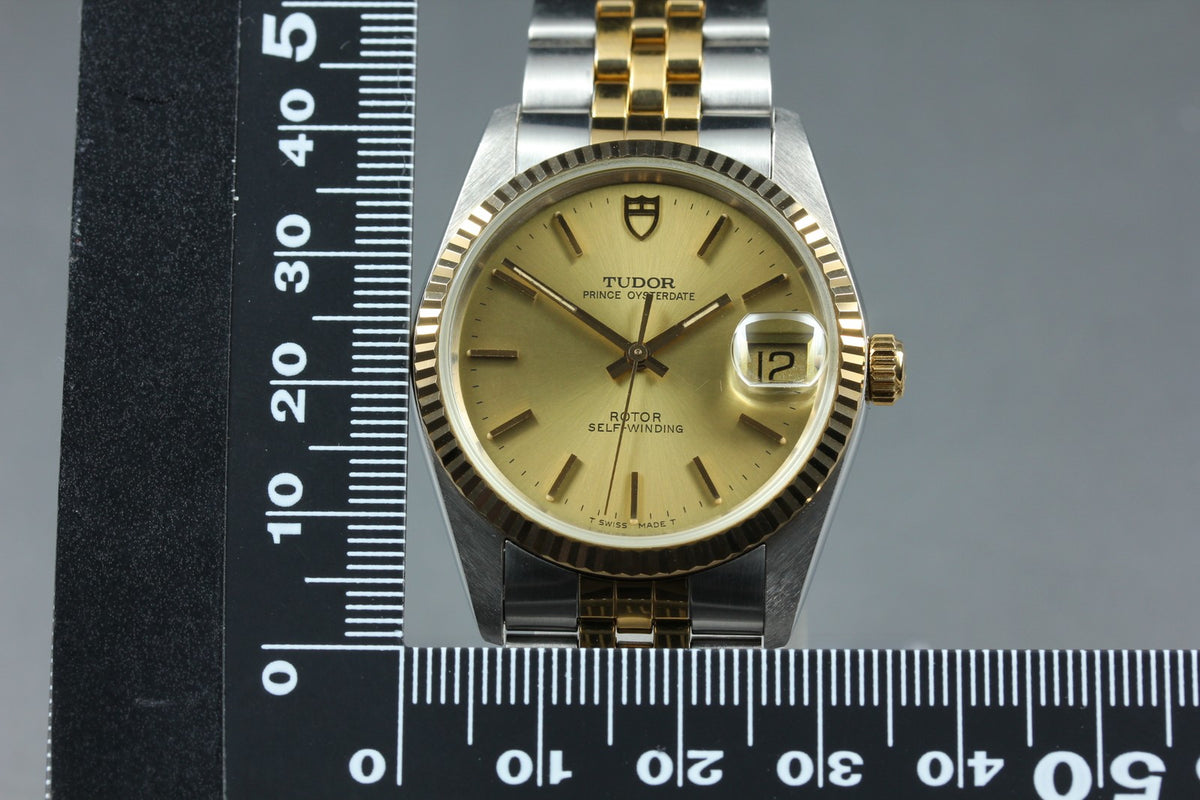 TUDOR Prince Oysterdate 74033 Gold Dial 33mm Cal.2824 Automatic Men's Watch