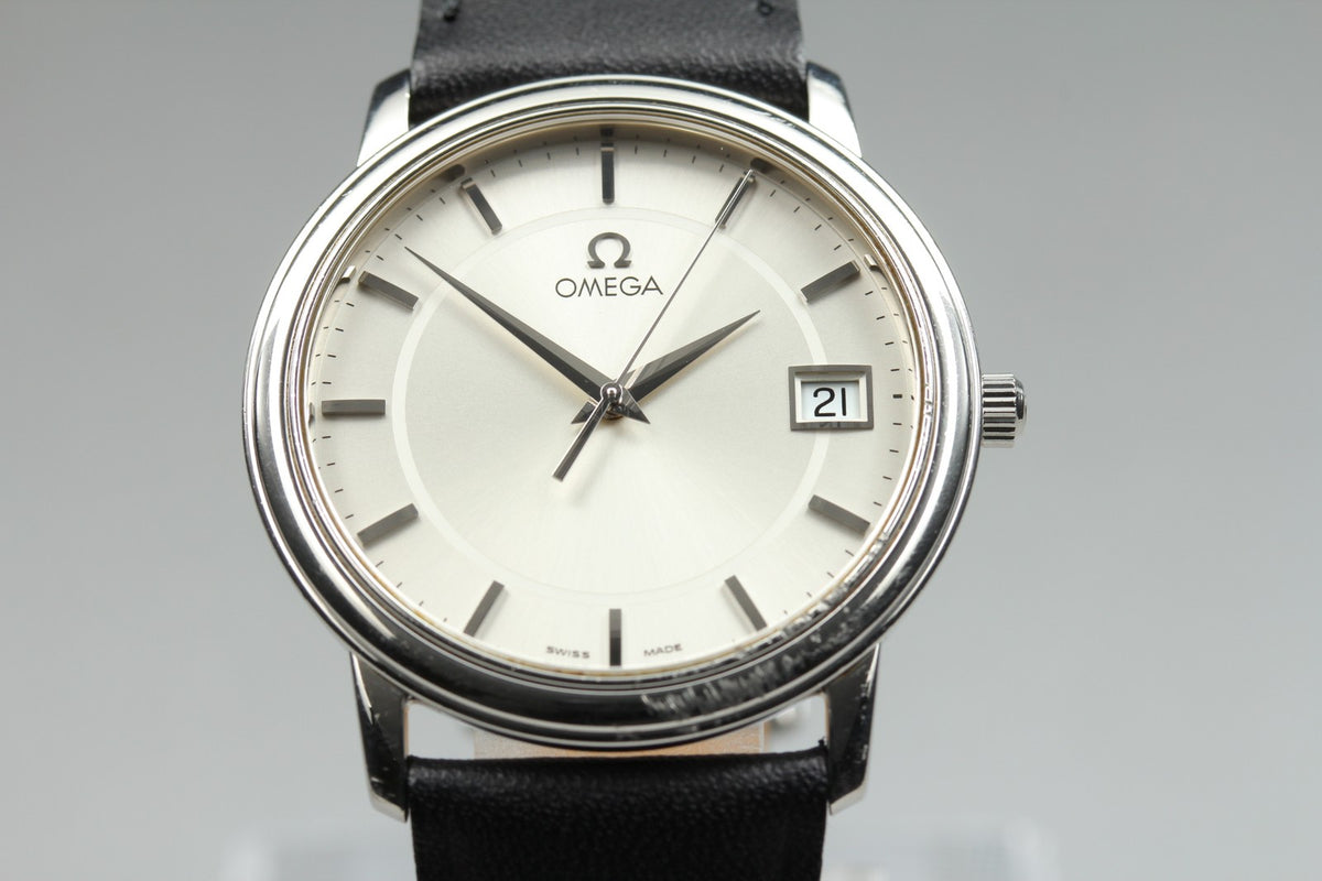 Omega De Ville Prestige 4510.31 196.1150 Cal.1532 34mm Silver Quartz Men's Watch