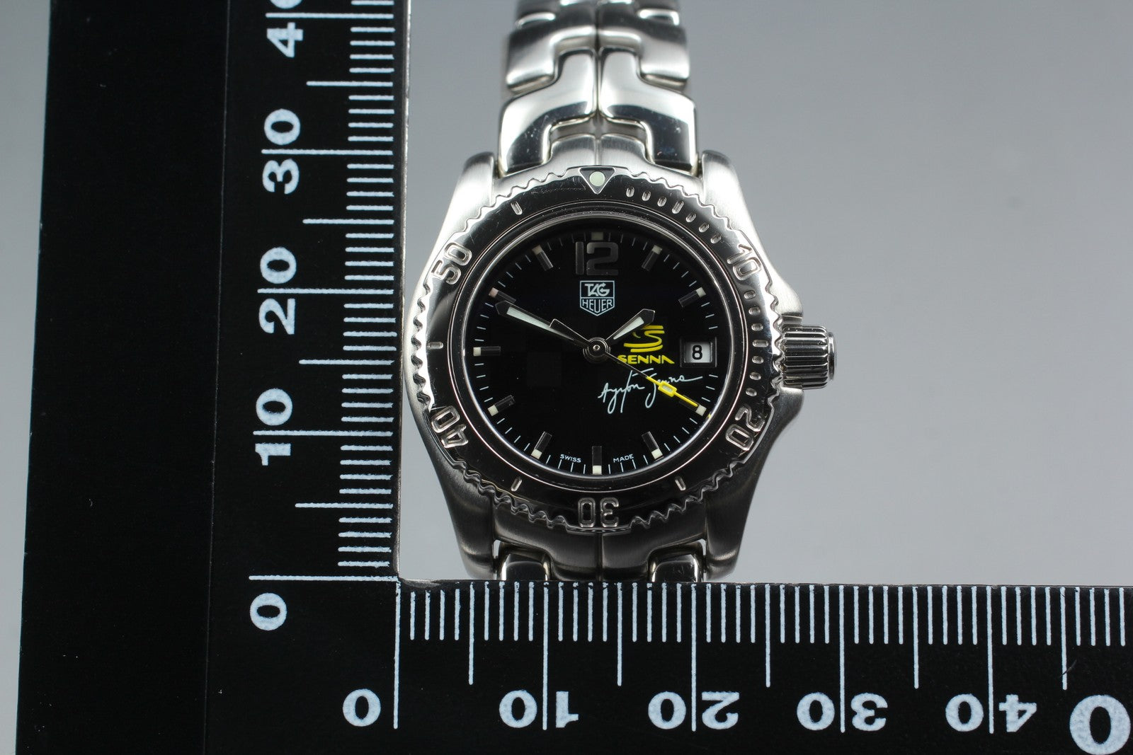 TAG HEUER Link WT141N Quartz Black Dial Women's Watch 26mm From JAPAN Box
