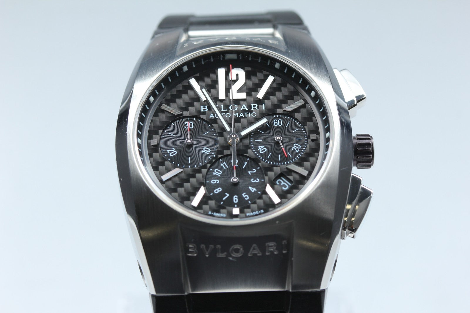 [Exc+5 Box] BVLGARI Ergon EG40SCH Black Chronograph 40mm Automatic Men's Watch
