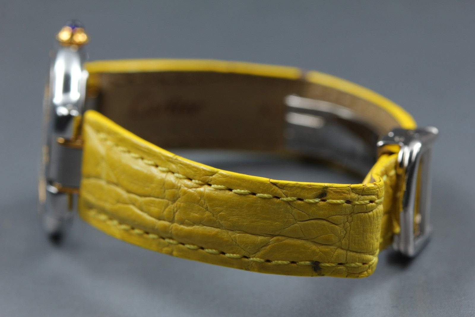 Overhauled[Exc+5] Cartier Must de Cartier 21 27mm Yellow Silver Women's Qz Watch