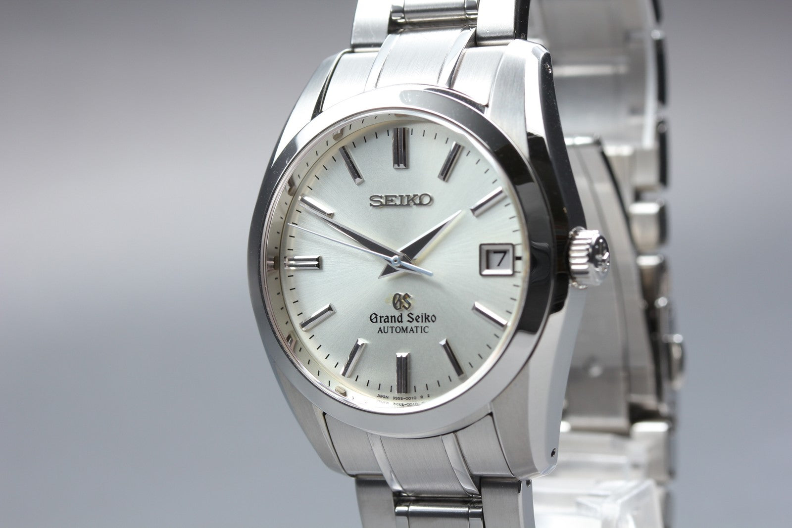 SEIKO Grand Seiko SBGR001 9S55-0010 Silver Automatic Date Men's Watch 36mm JAPAN