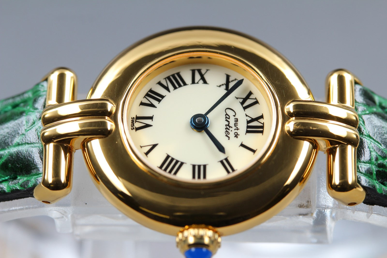Vintage [Near MINT- Box] Cartier Must Colisee Vermeil 590002 Women's Qz Watch