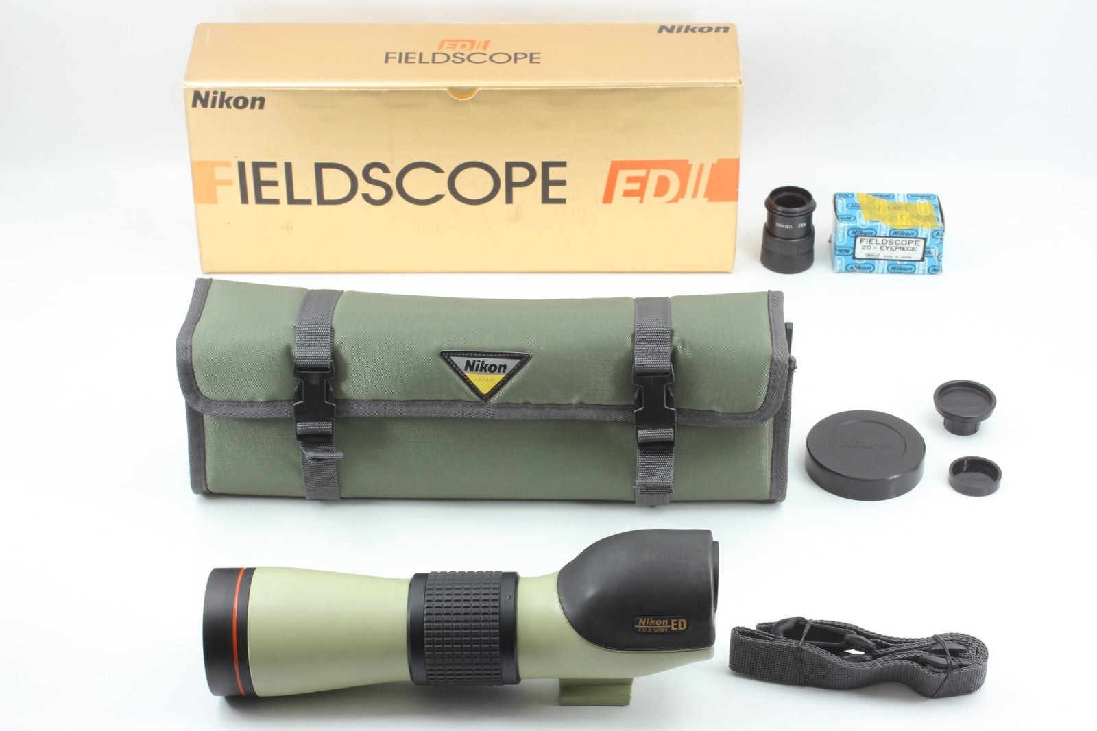 [ BOXED Near MINT- ] Fieldscope Field Scope ED II D=60 + Eyepiece 20x From JAPAN