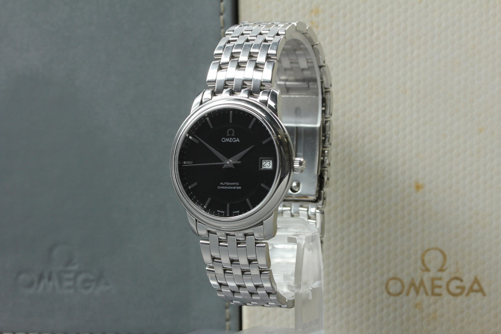 Omega De Ville Prestige 4500.51 34mm Black Dial Automatic Men's Watch [Box]