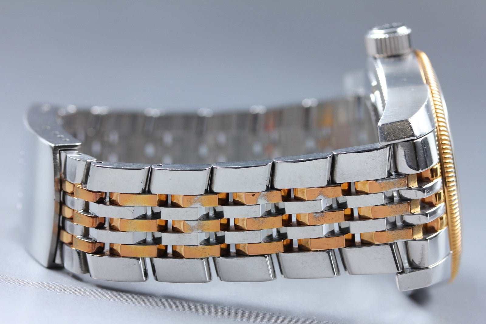 [Exc+5] ORIS Big Crown Pointer Date 7628 Silver Gold Automatic Men's Watch JAPAN