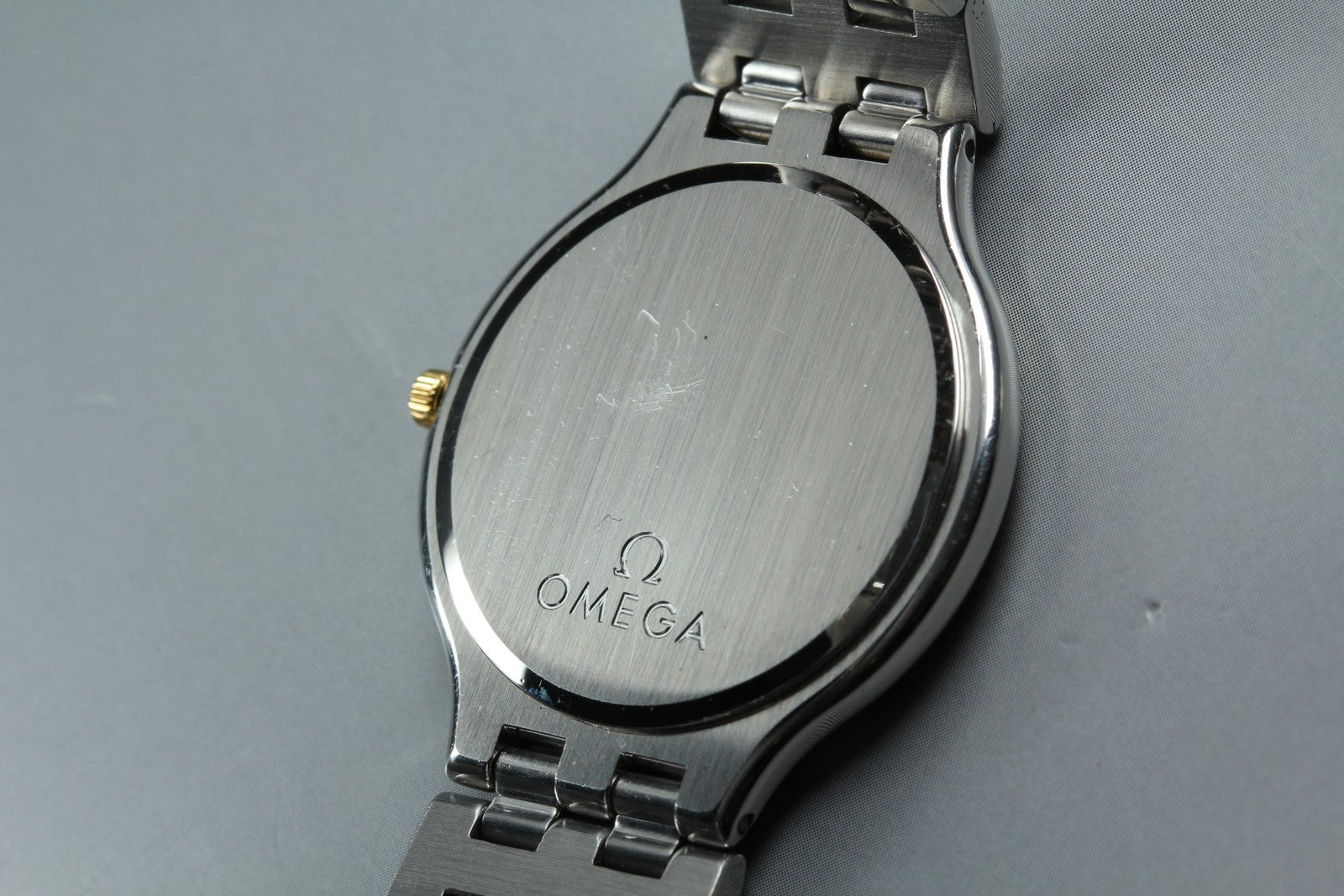 New Batt Vintage OMEGA De Ville symbol Cal.1436 Quartz Women's Watch 31mm JAPAN