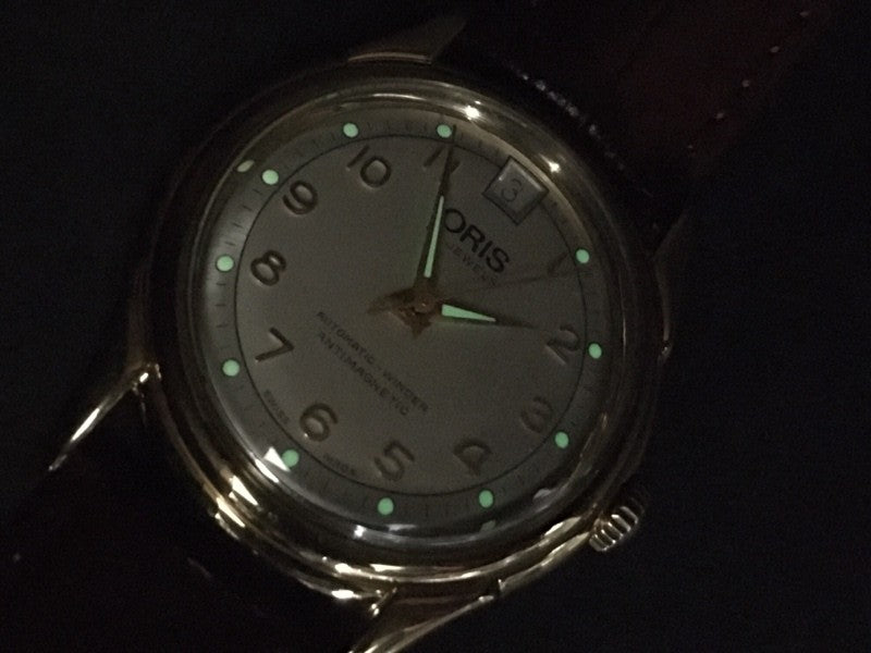 Vintage ORIS 7317 Automatic Date Gold Men's Watch 33mm JAPAN