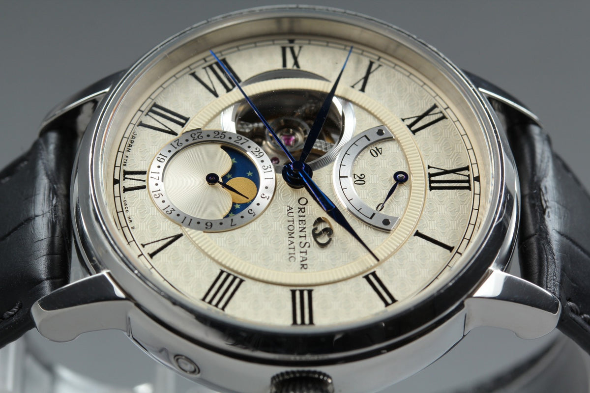 ORIENT STAR Mechanical Moon Phase F7X6-UAC0 40mm Automatic Men's Watch JAPAN