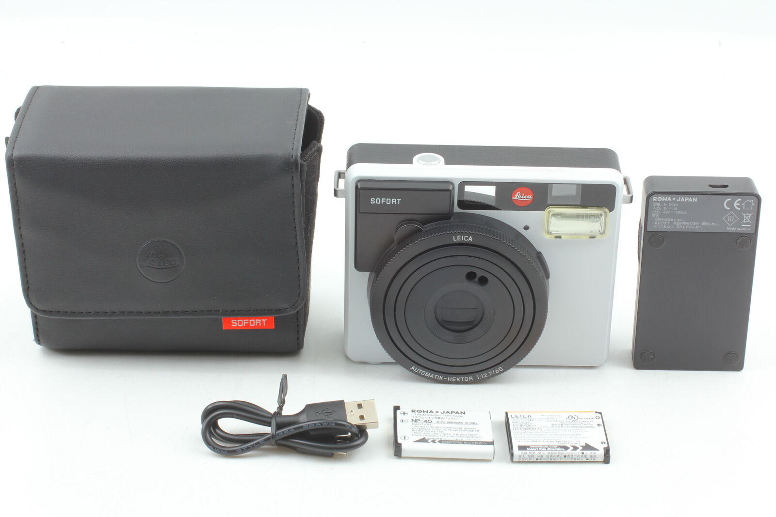 [MINT w/Case] Leica Sofort Instant Film Camera White 19100 Germany From JAPAN