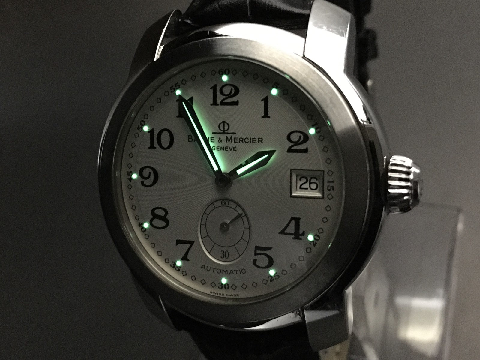 BAUME＆MERCIER Capeland MV045221 Automatic Silver Date Men's Watch 37mm JAPAN