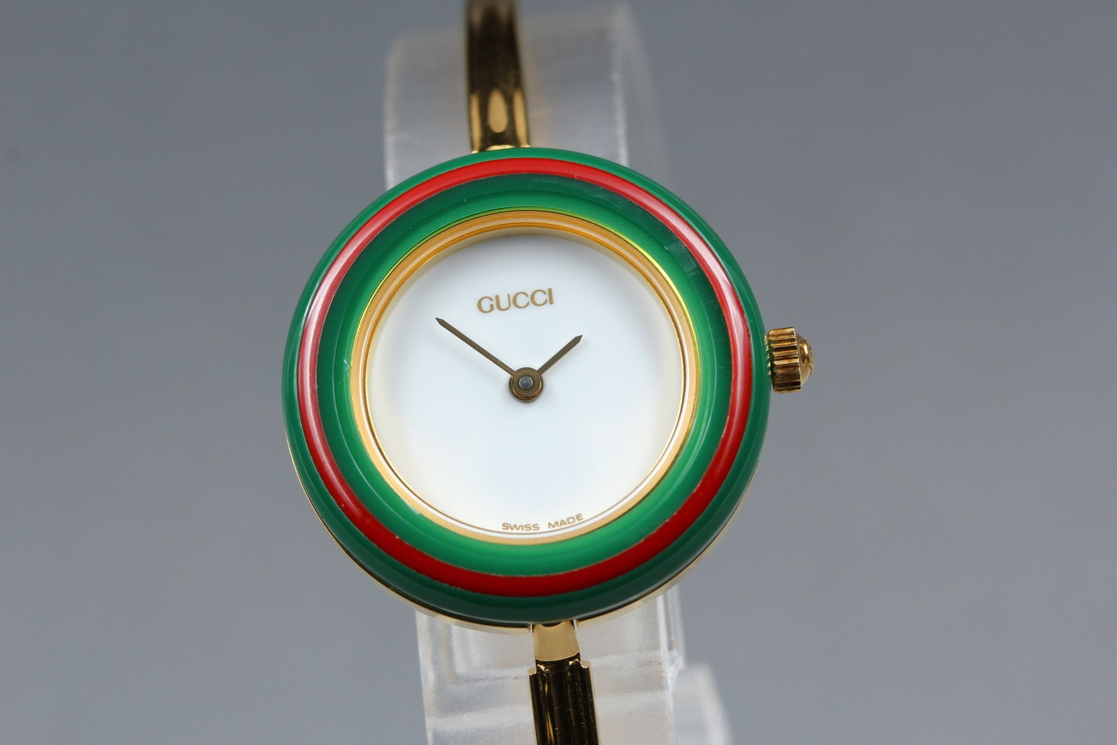 New Batt Vintage GUCCI change bezel 11/12.2 Quartz Women's Watch 25mm JAPAN Box