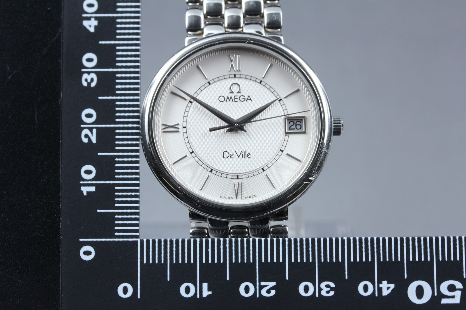 [Exc+5] Omega De Ville Prestige 396.2532 Cal.1532 Silver 33mm Quartz Men's Watch