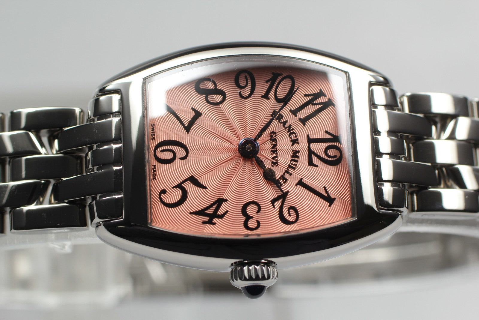 [Exc+5 Box] Franck Muller Tonneau Curvex 2251QZ 22mm Pink Women's  Quartz Watch
