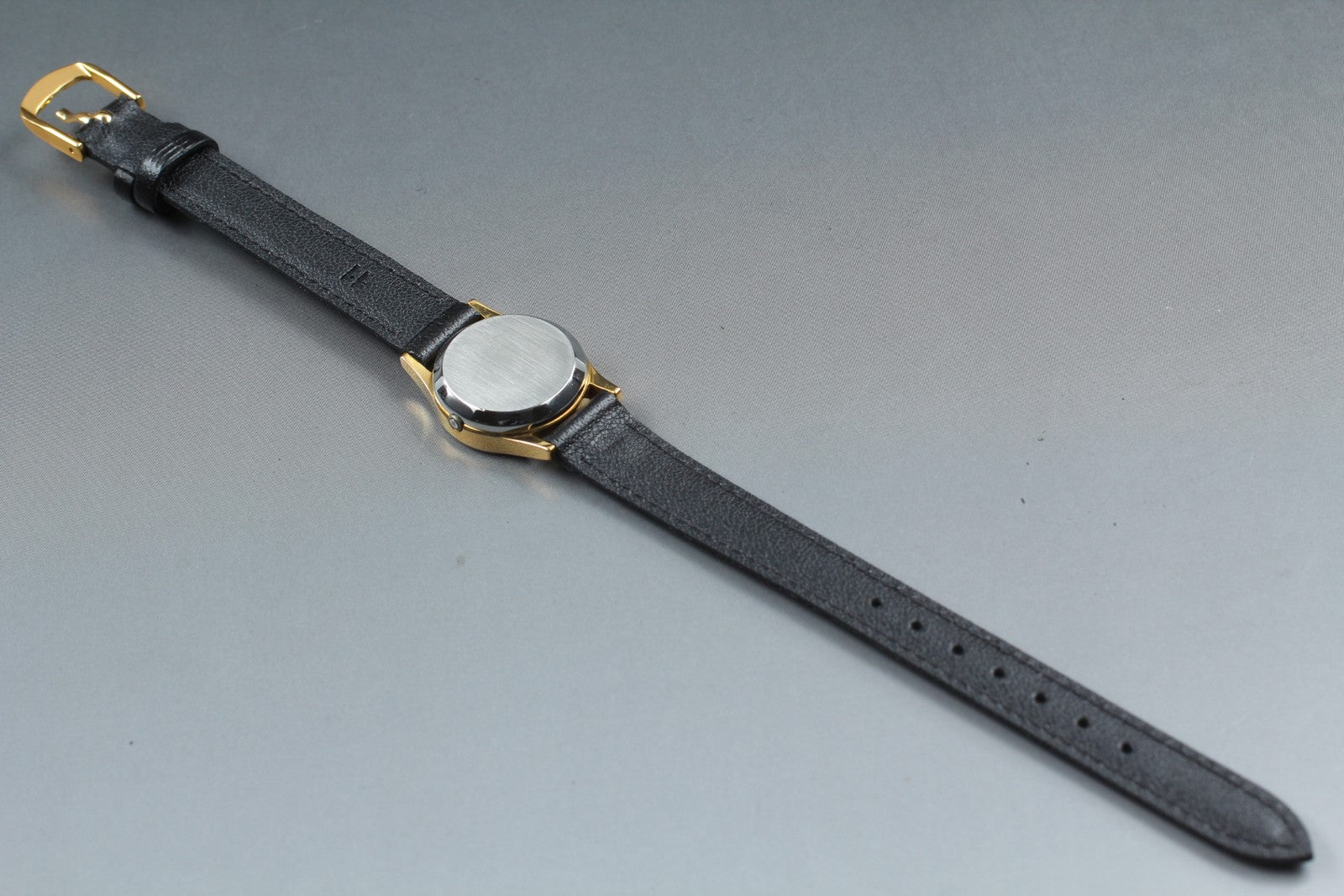 Vintage [Exc+5] OMEGA De Ville Cal.1353 591.0019 Gold Black Quartz Women's Watch