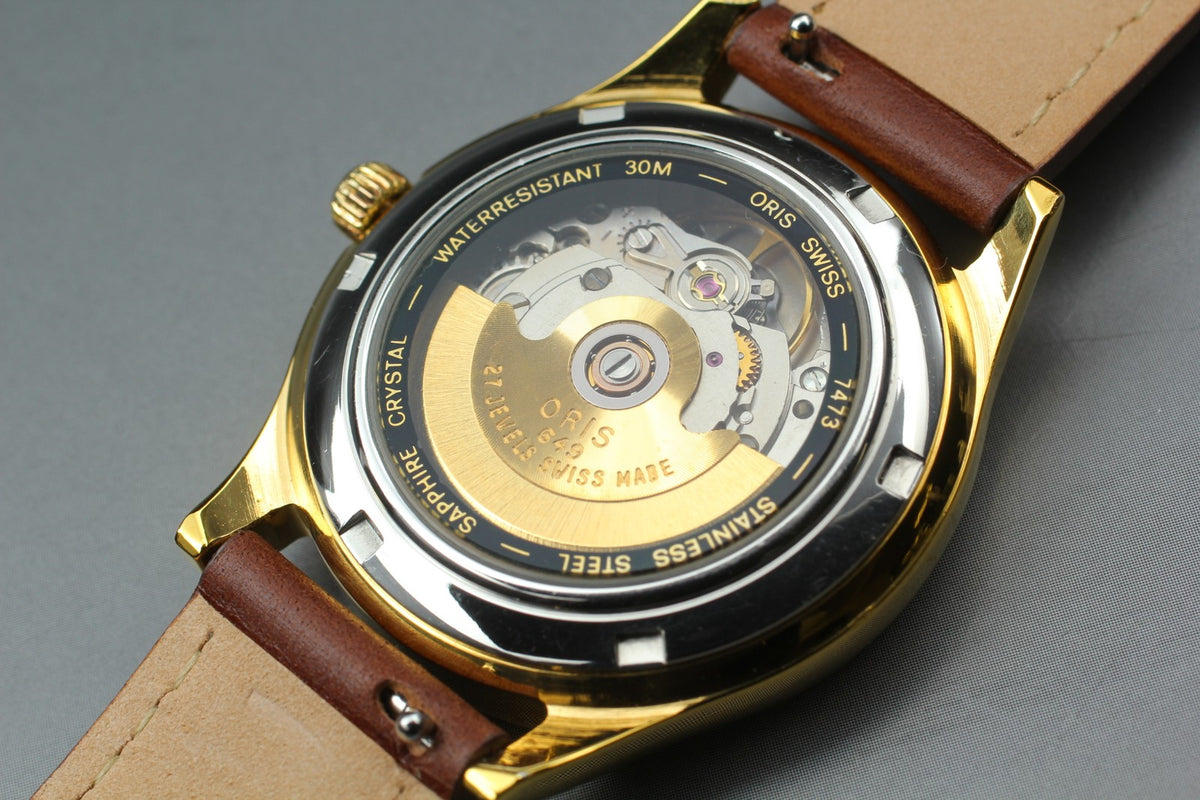 [Exc+4 Box] ORIS Classic Regulator 7473 Gold 35mm Automatic Men's Watch JAPAN