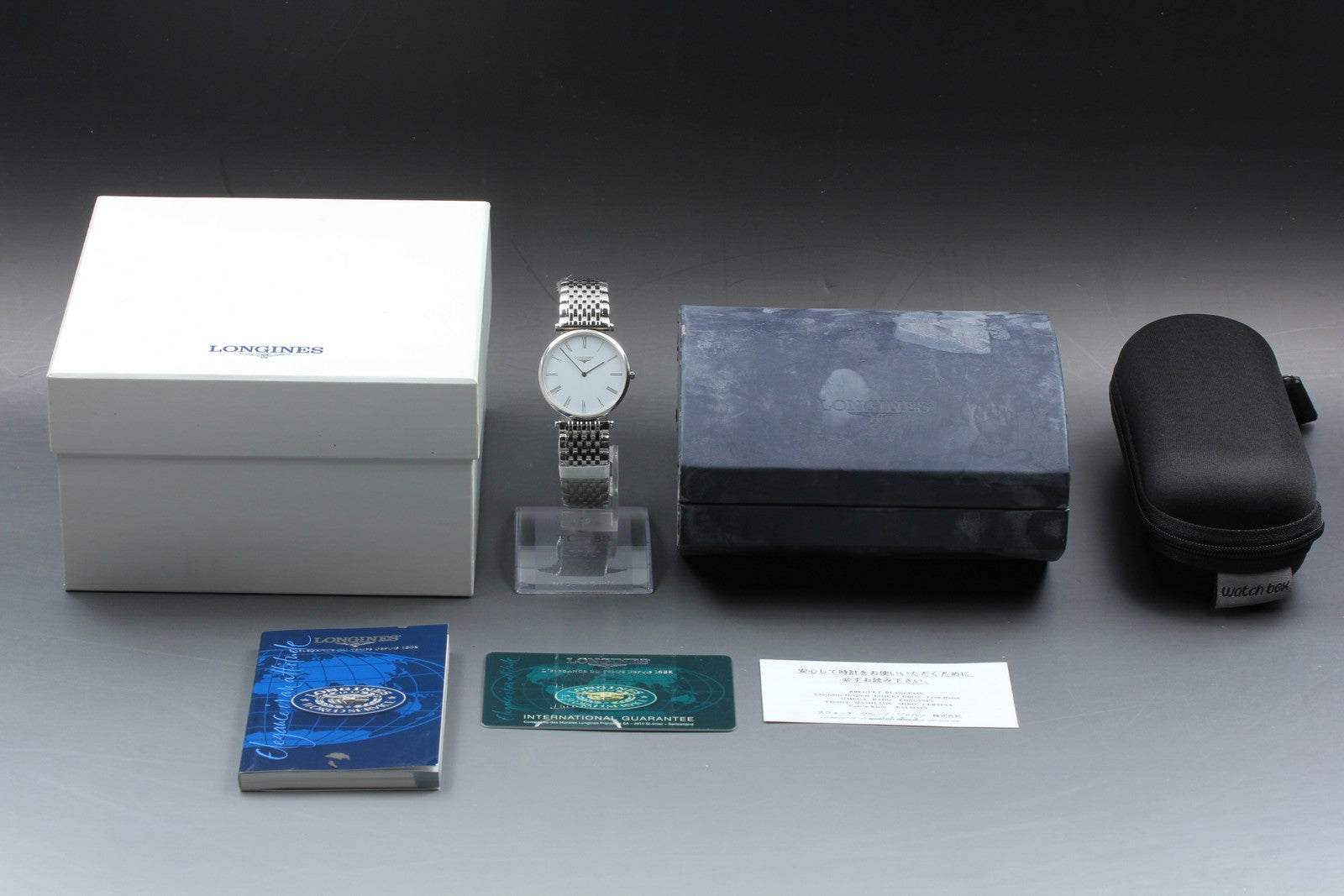 [MINT Box] LONGINES Grand Classic L4.709.4 White Dial Silver Quartz Men's Watch