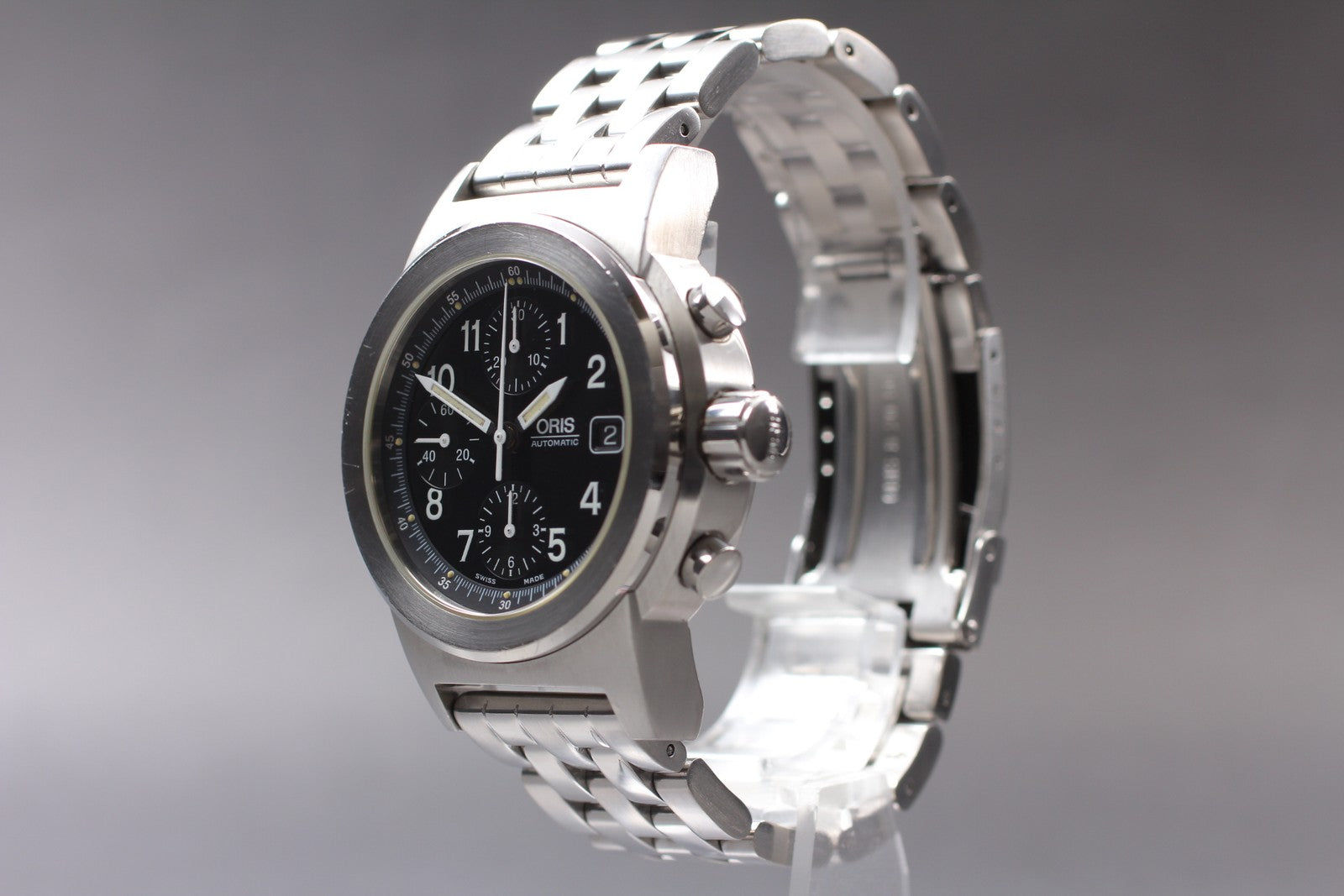 [Exc+5] ORIS Big Crown 7511 Automatic Chronograph Black Dial Silver Men's Watch