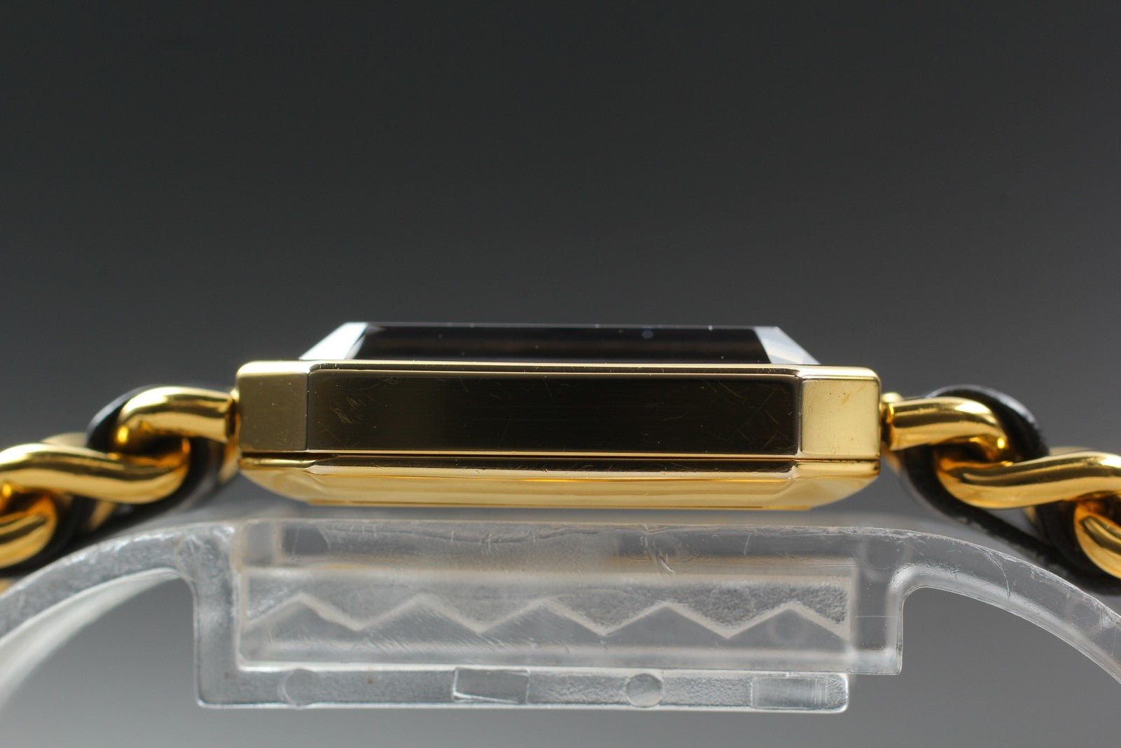 [Exc+5 Box] CHANEL Premiere L Size Black Dial 20mm Gold Quartz Women’s Watch