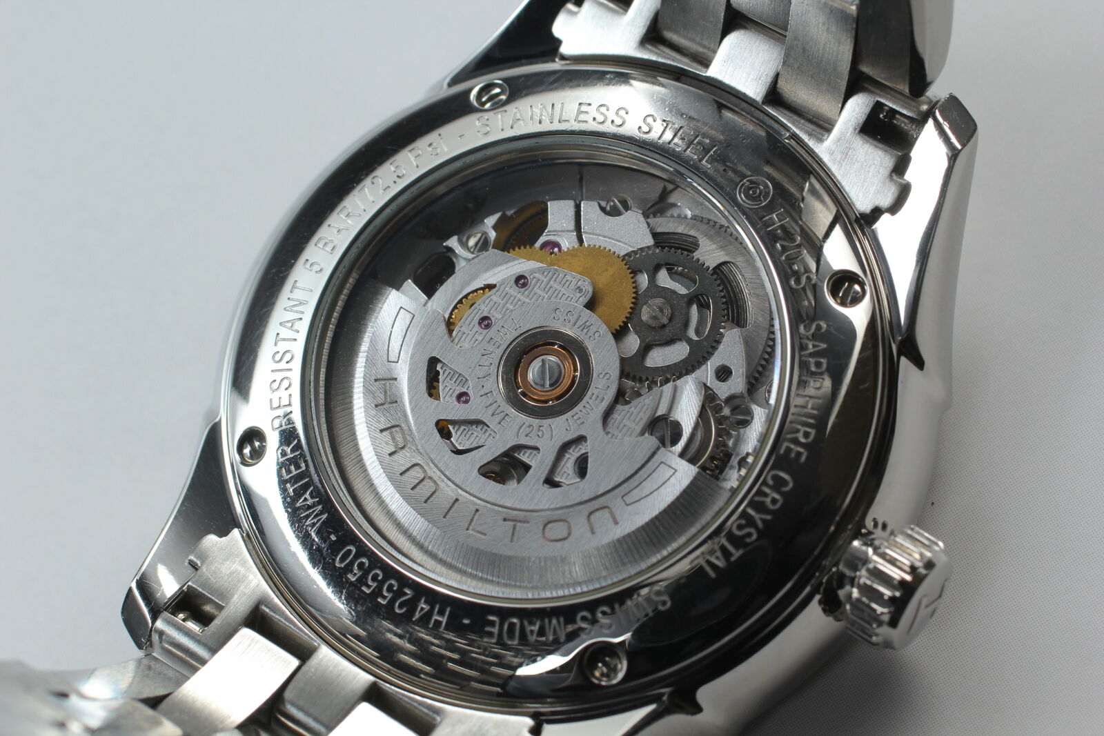 [Exc+5 Box] Hamilton Jazzmaster Viewmatic H425550 Automatic Skeleton Mens Watch