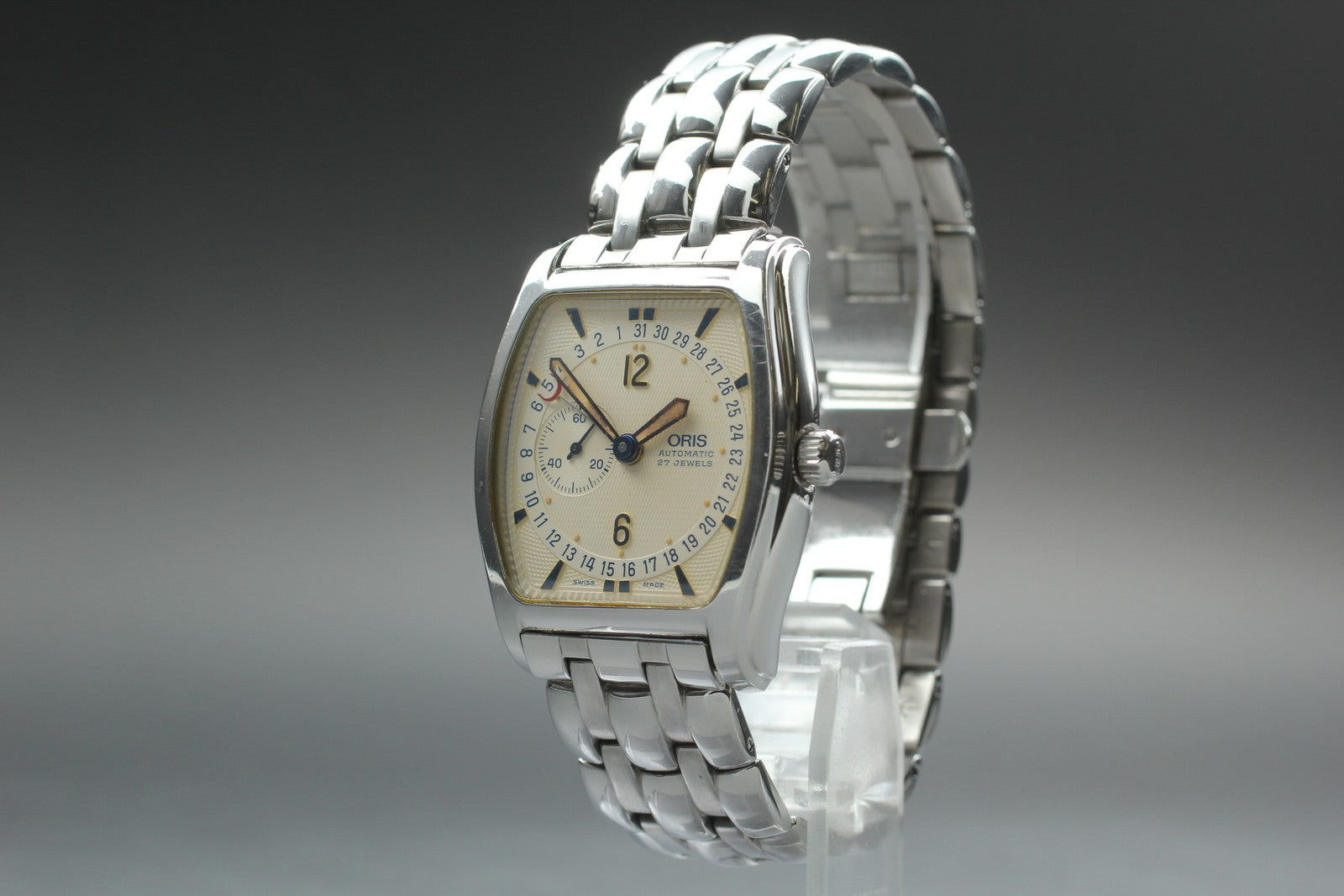 Vintage [Exc+4 Box] ORIS Regulator 7471 Silver 32mm Automatic Men’s Watch JAPAN