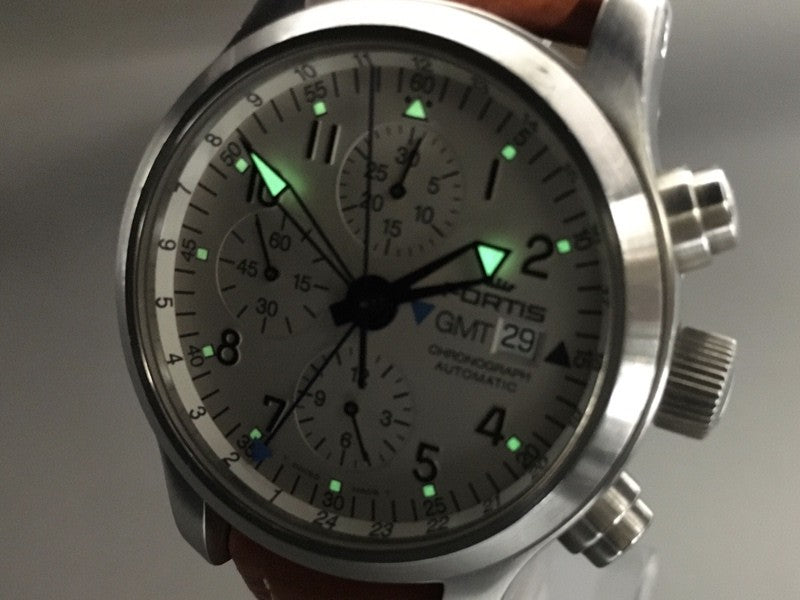 FORTIS B-42 Flieger GMT 637.10.172 Chronograph Automatic Men's Watch 42mm JAPAN