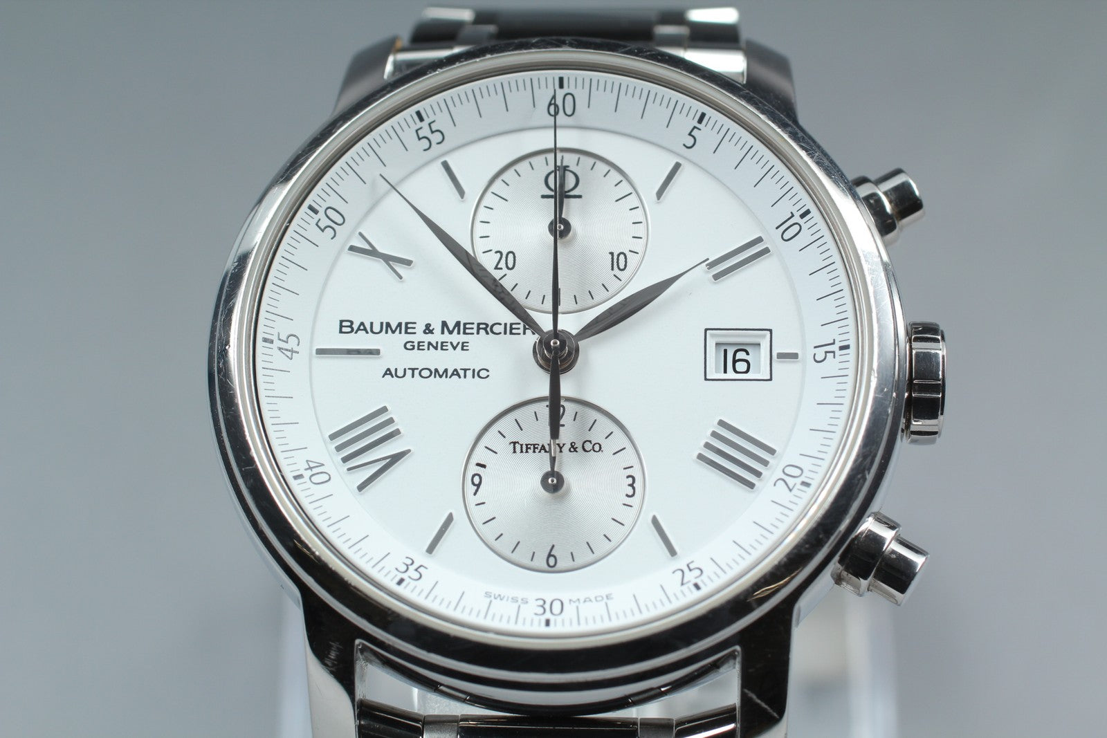 BAUME＆MERCIER Classima 65591 White Automatic Men's Watch 42mm JAPAN Box