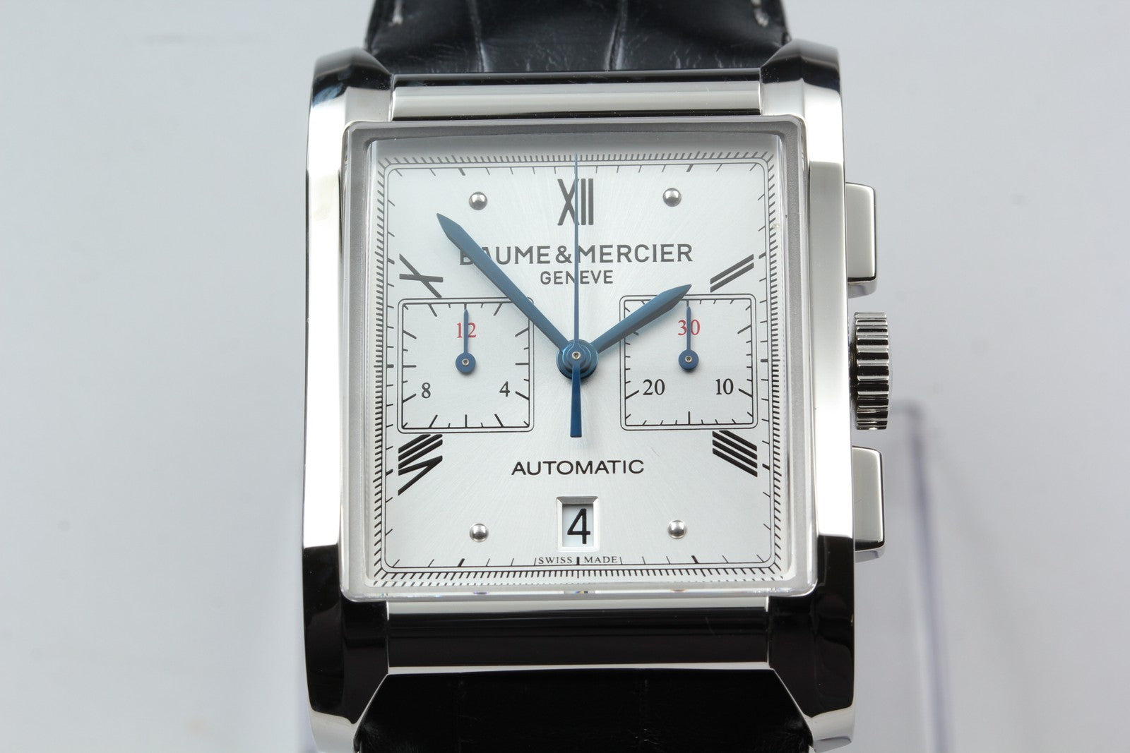 N MINT*Box BAUME＆MERCIER Hampton 65699 Automatic Silver Men's Watch 34mm JAPAN