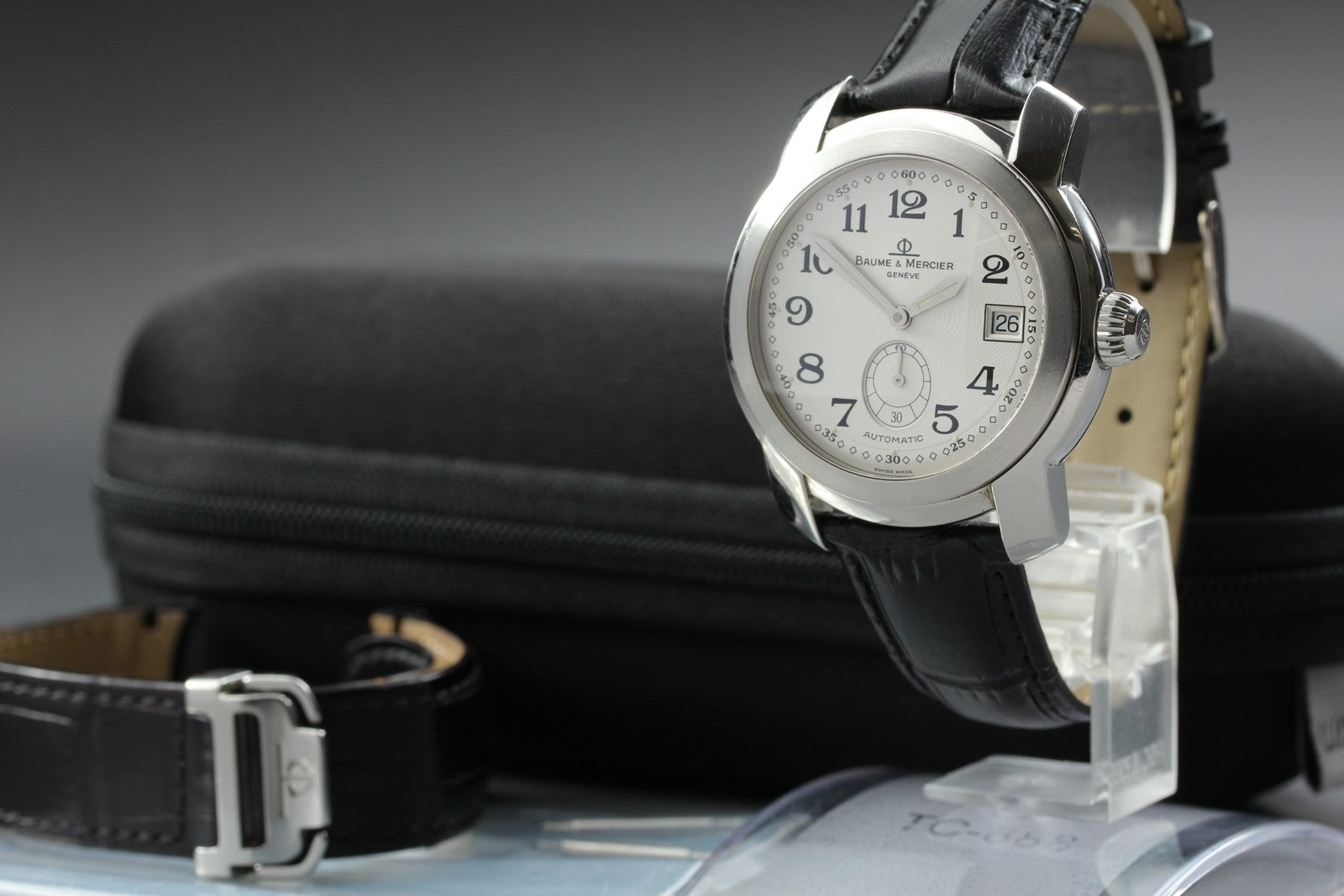 BAUME＆MERCIER Capeland MV045221 Automatic Silver Date Men's Watch 37mm JAPAN