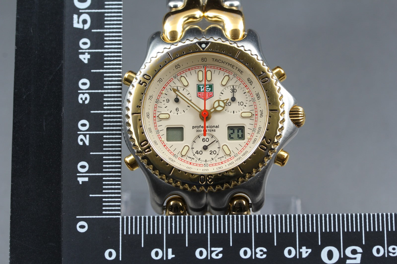 Vintage TAG HEUER SEL.s/el CG1123-0 Professional Quartz Chronograph Men's Watch