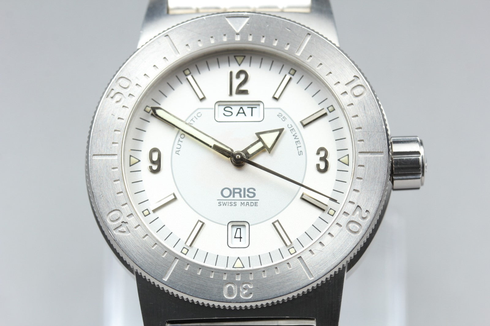 [Exc+5] ORIS Divers Regulator 635-7514 Silver Date 41mm Automatic Men’s Watch