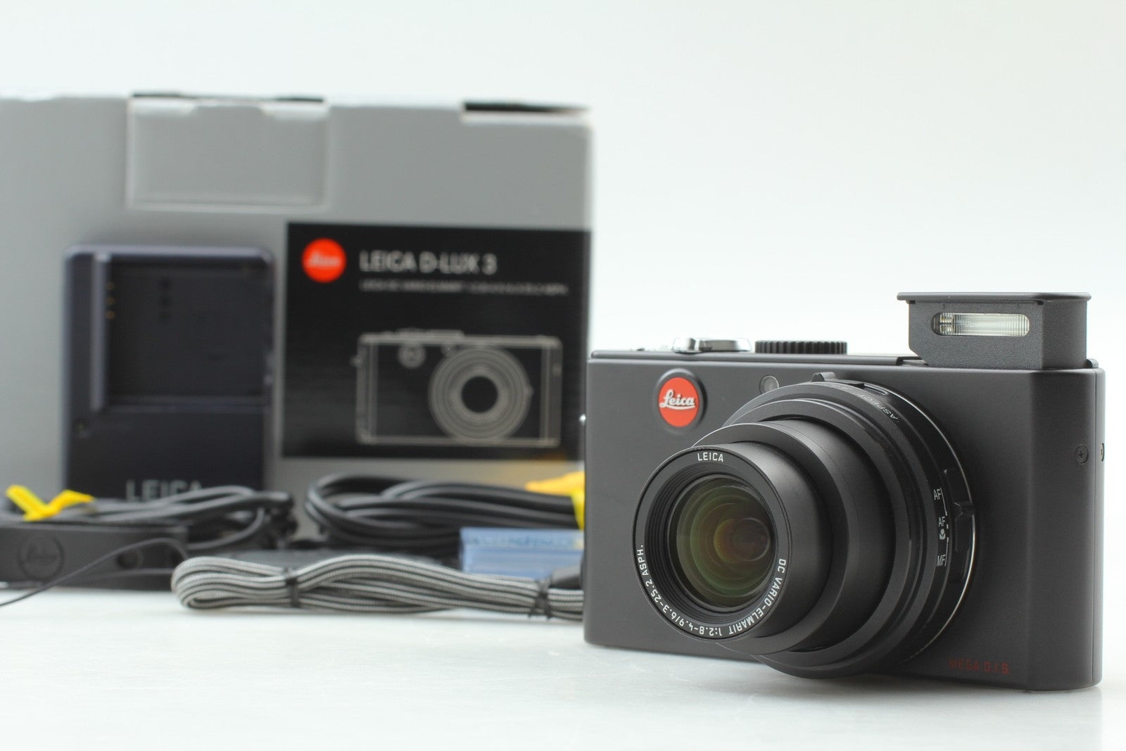 [Top MINT in Box] Leica D-LUX 3 10.0 MP Black Digital Compact Camera From JAPAN