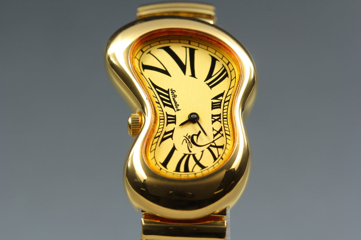 [Overhauled] Salvador Dali Softwatch 022146 Gold Dial 26mm Unisex Quartz Watch