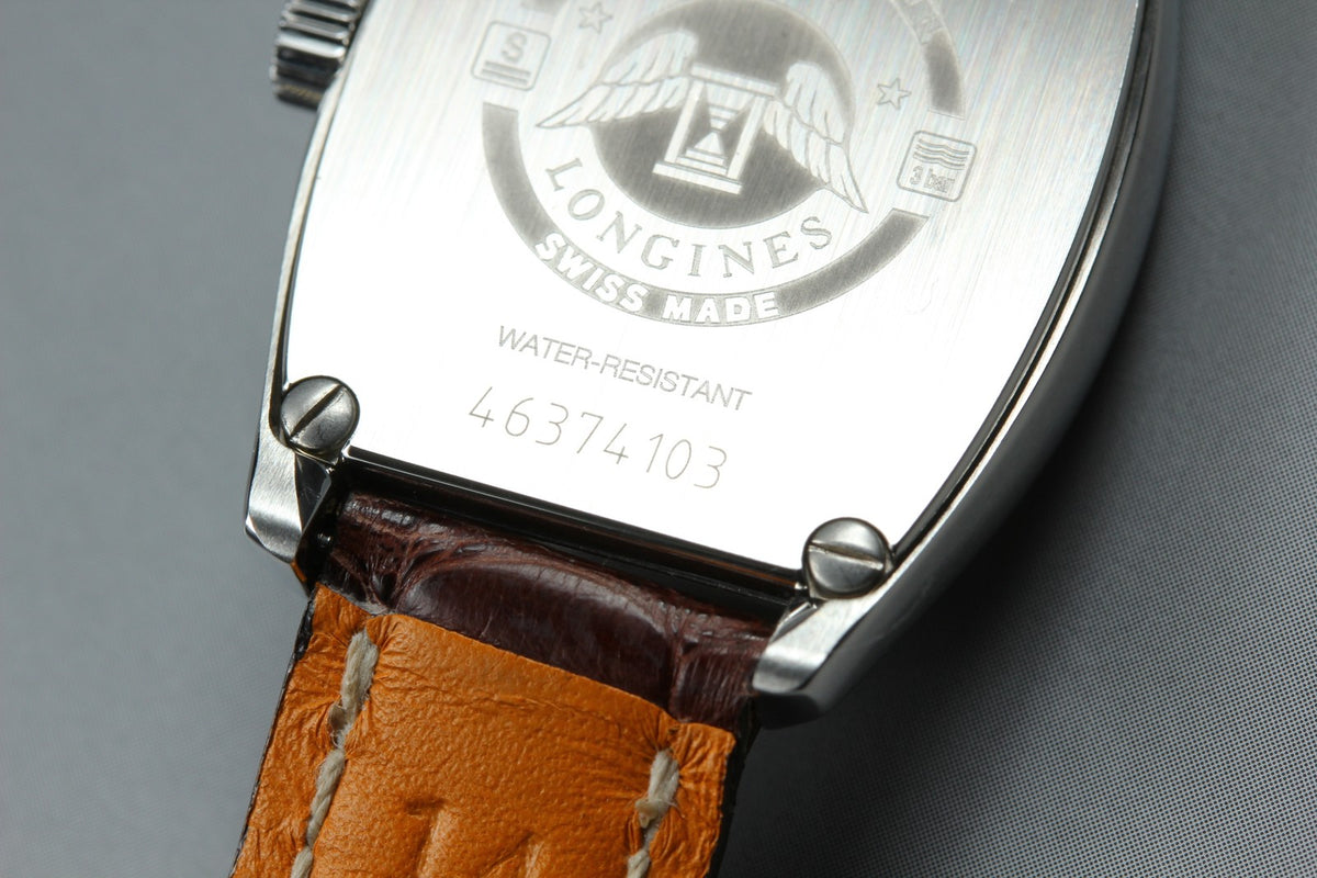 LONGINES evidenza L2.155.4 Quartz Black Dial Date Women's Watch 25mm JAPAN Box