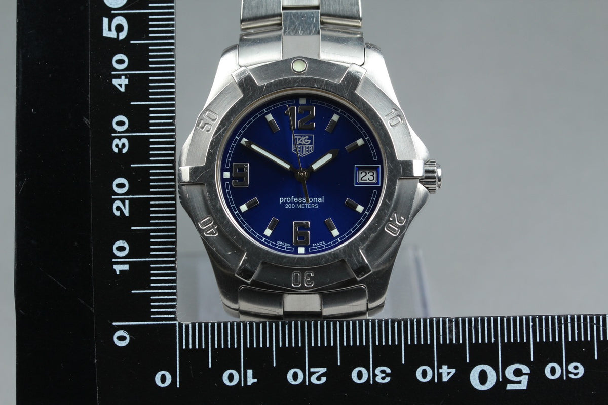 New Batt TAG HEUER Exclusive 2000 WN1112 Quartz Blue Dial Watch 39mm JAPAN Box