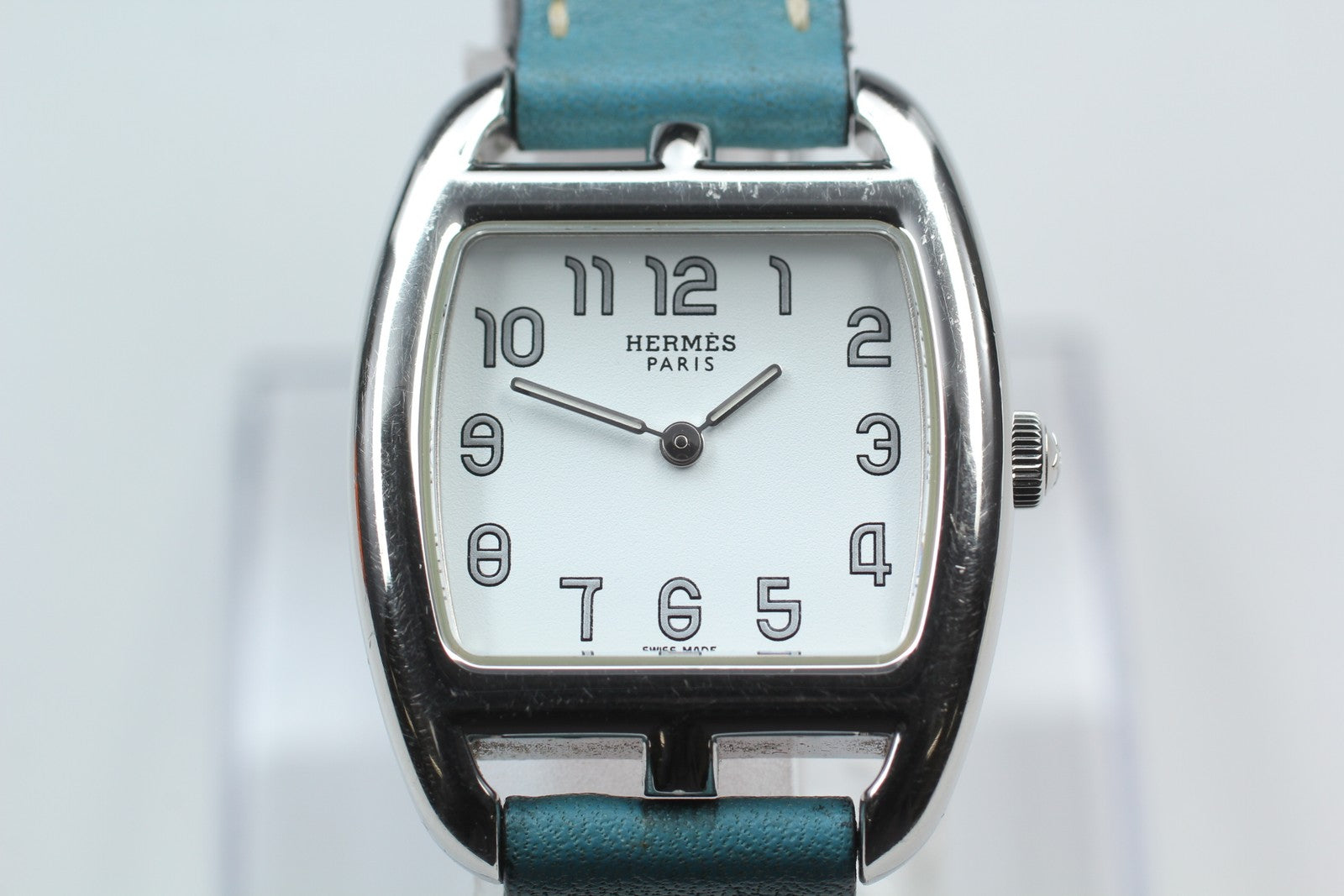 New Batt* HERMES Cape Cod Double Tour CT1.210 Quartz White Women's 27mm JAPAN