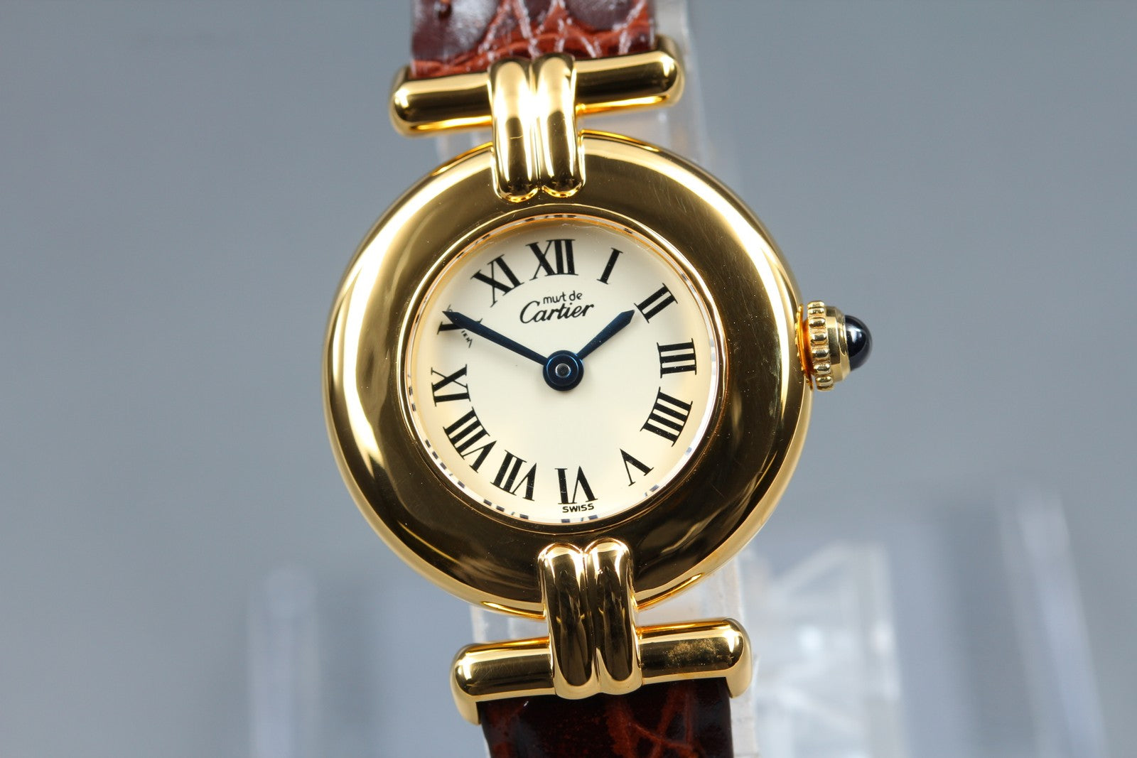 Vintage [Near MINT-] Cartier Must Colisee Vermeil 590002 Women's Quartz Watch