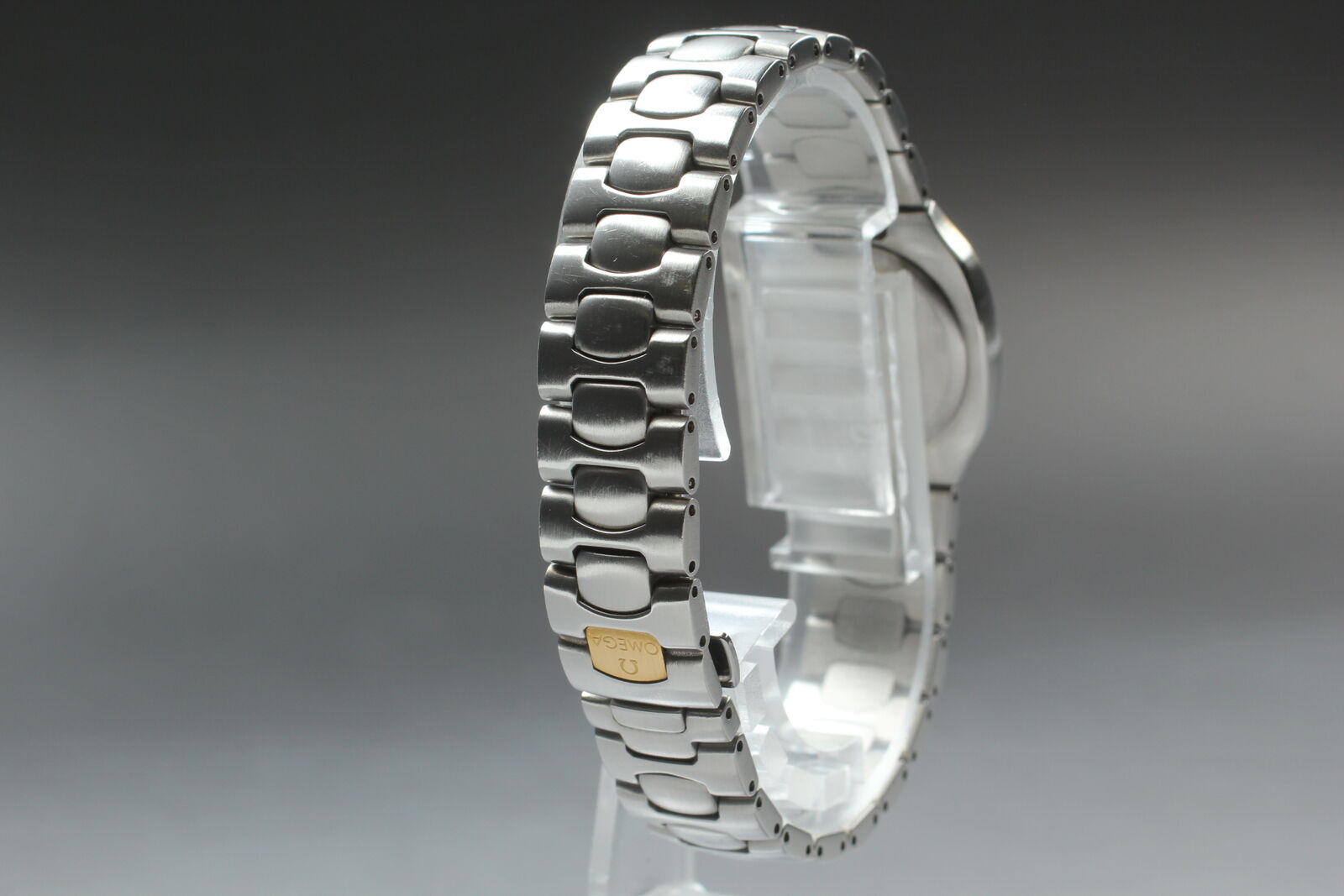 [Near MINT] OMEGA Seamaster Polaris Gold Dial 22mm Woman's Quartz Watch JAPAN