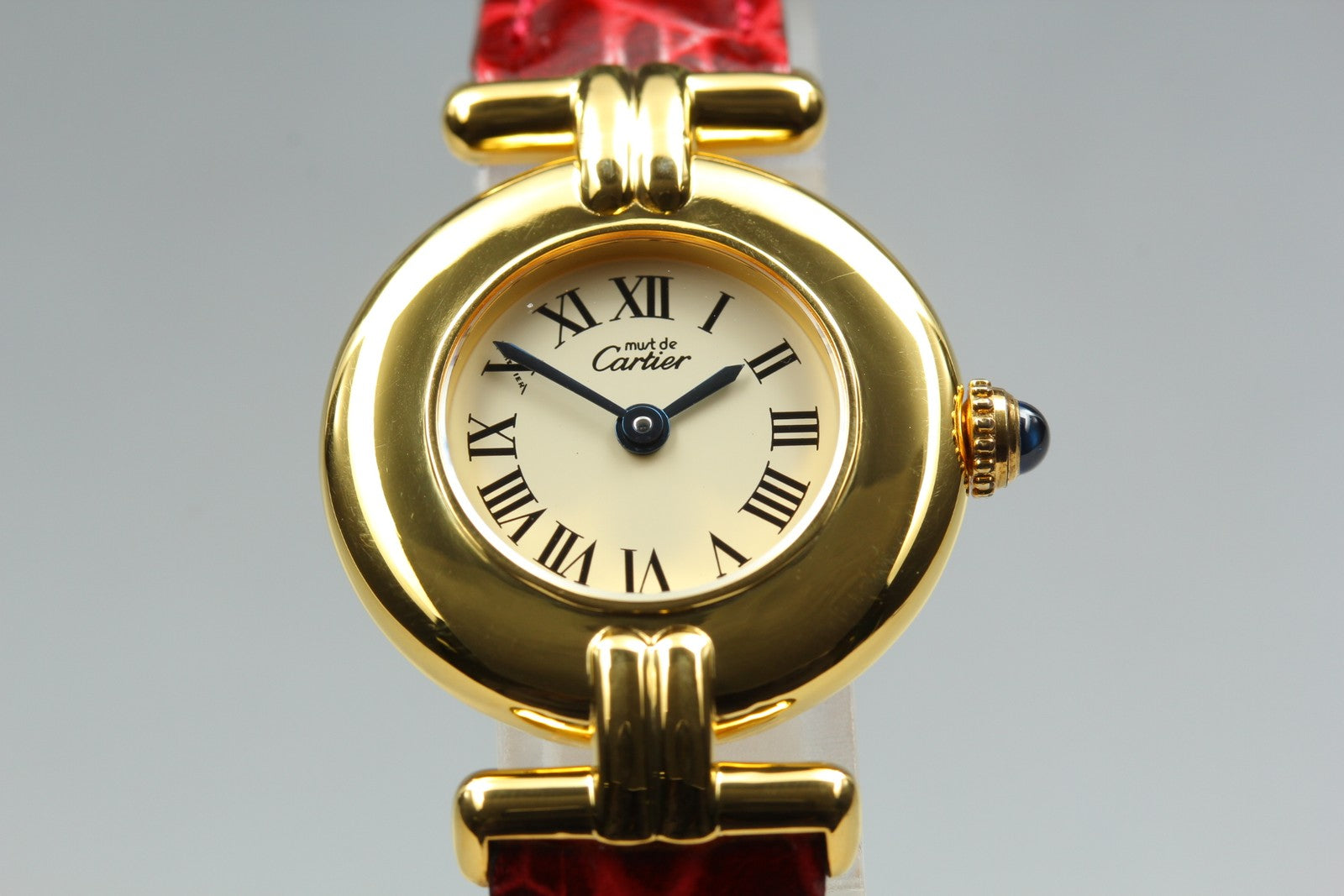 Vintage[Near MINT- Box] Cartier Must Colisee Vermeil 590002 Women's Quartz Watch