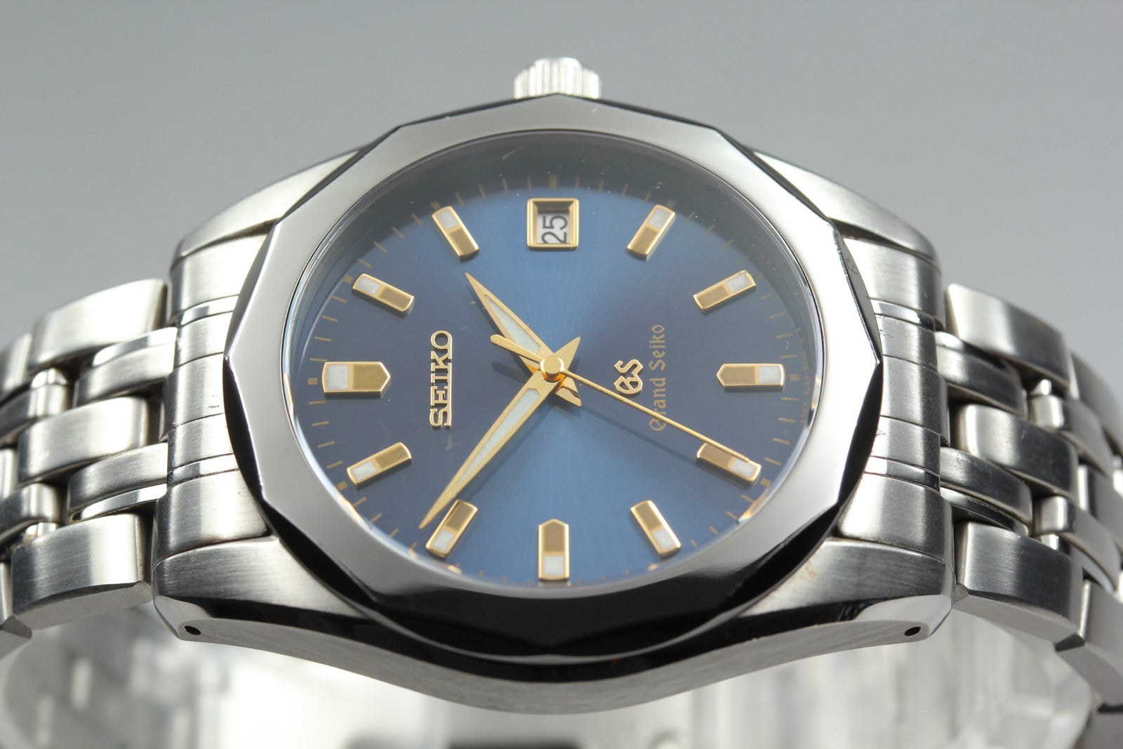 [Exc+5] Grand SEIKO GS 8J56-8000 SBGF003 Blue 36mm Men's Quartz Watch JAPAN