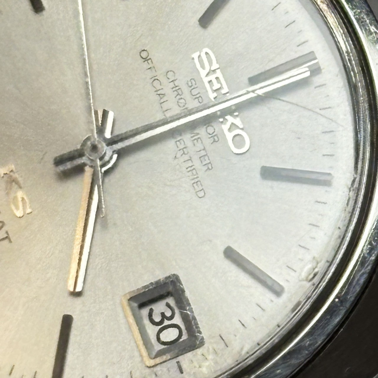 Vintage Exc+4 KING SEIKO HI-BEAT 4502-8010 Silver Hand-winding Men's Watch JAPAN