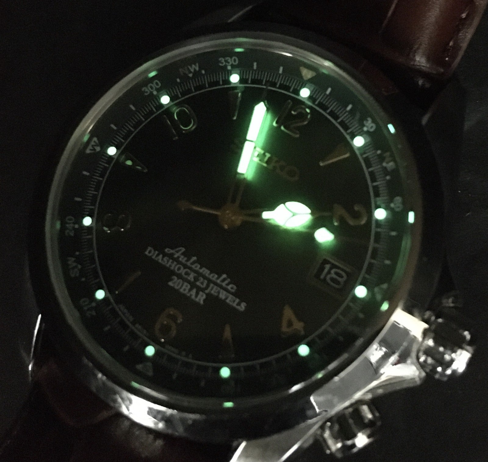 [Exc+5] SEIKO Alpinist 6R15-00E0 SARB017 Green Automatic Men’s Watch JAPAN