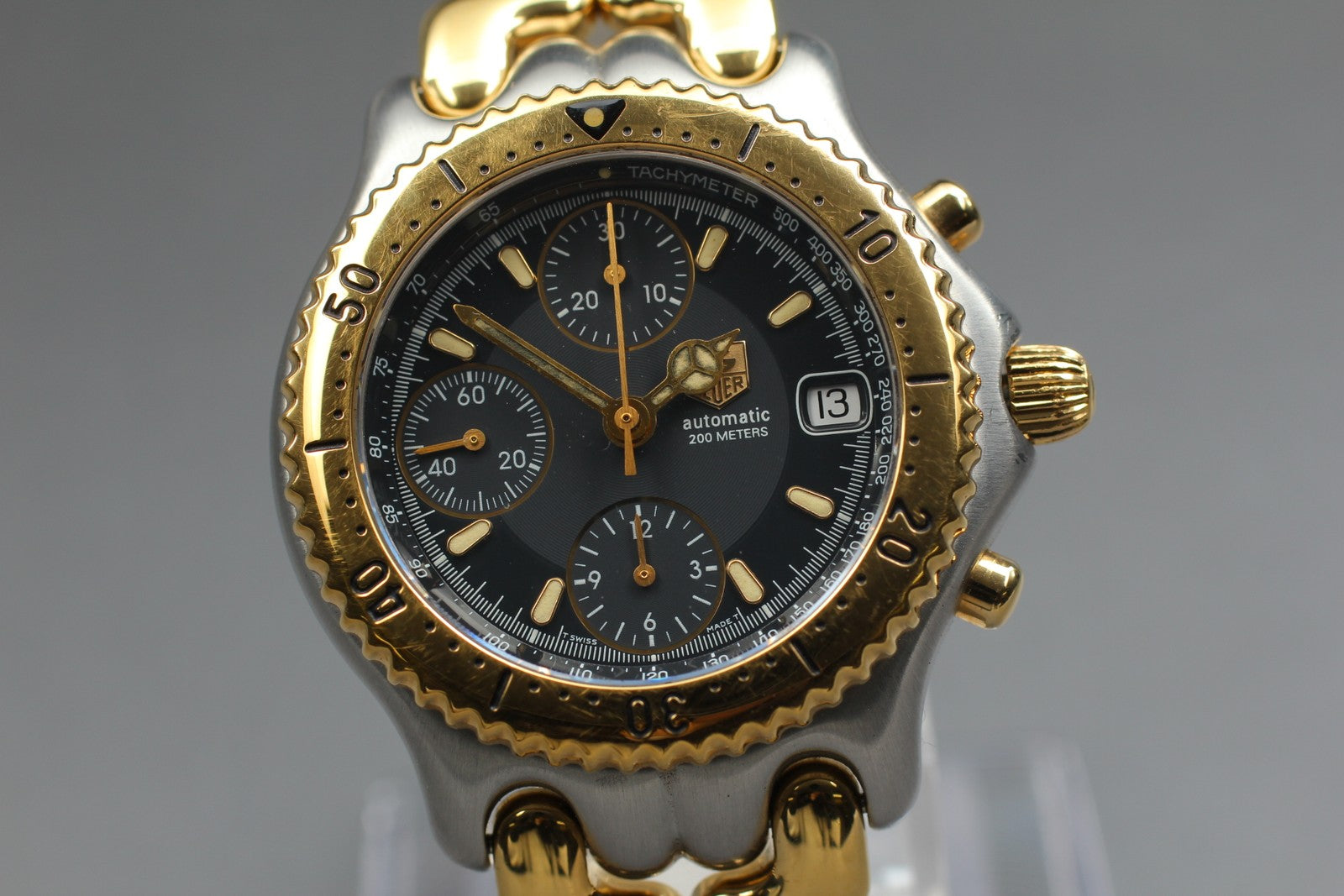 [Exc+5]Box TAG HEUER CG2121-R0 Chronograph Black Automatic Men's Watch 39mm JP