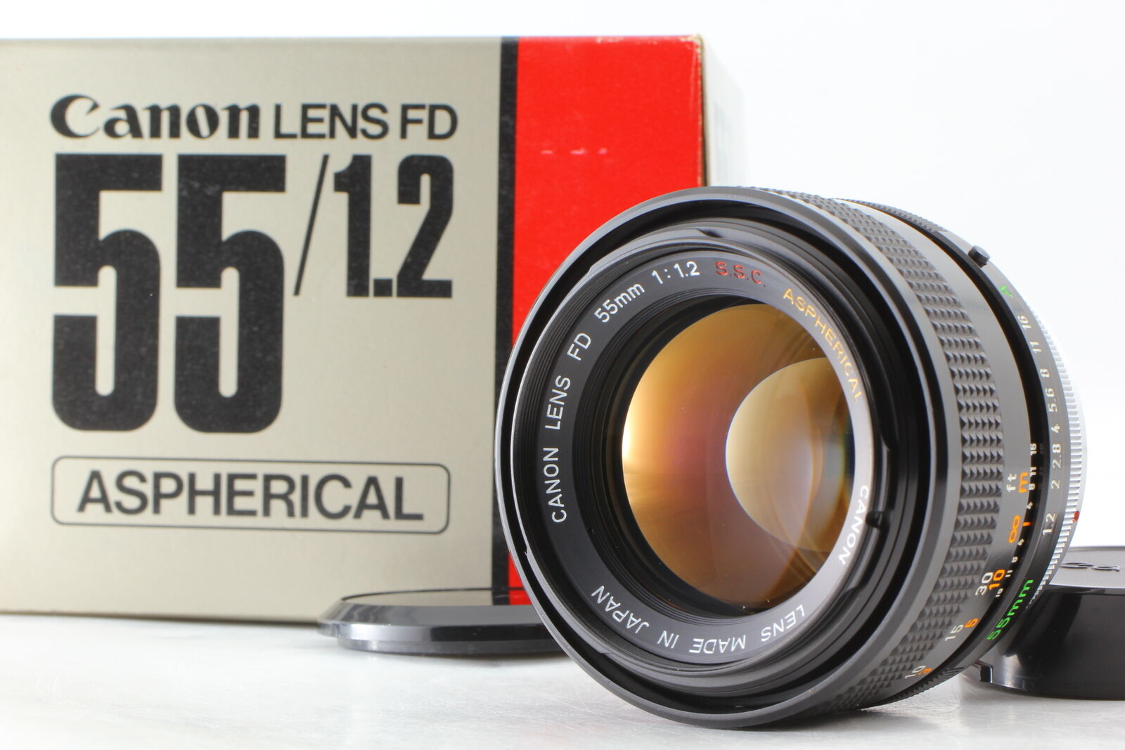 Rare CLA'd [BOXED Top MINT ] Canon FD 55mm f1.2 Aspherical s.s.c. ssc Lens JAPAN