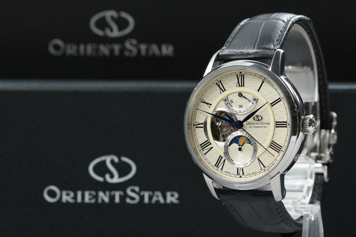 ORIENT STAR Mechanical Moon Phase F7X6-UAC0 40mm Automatic Men's Watch JAPAN