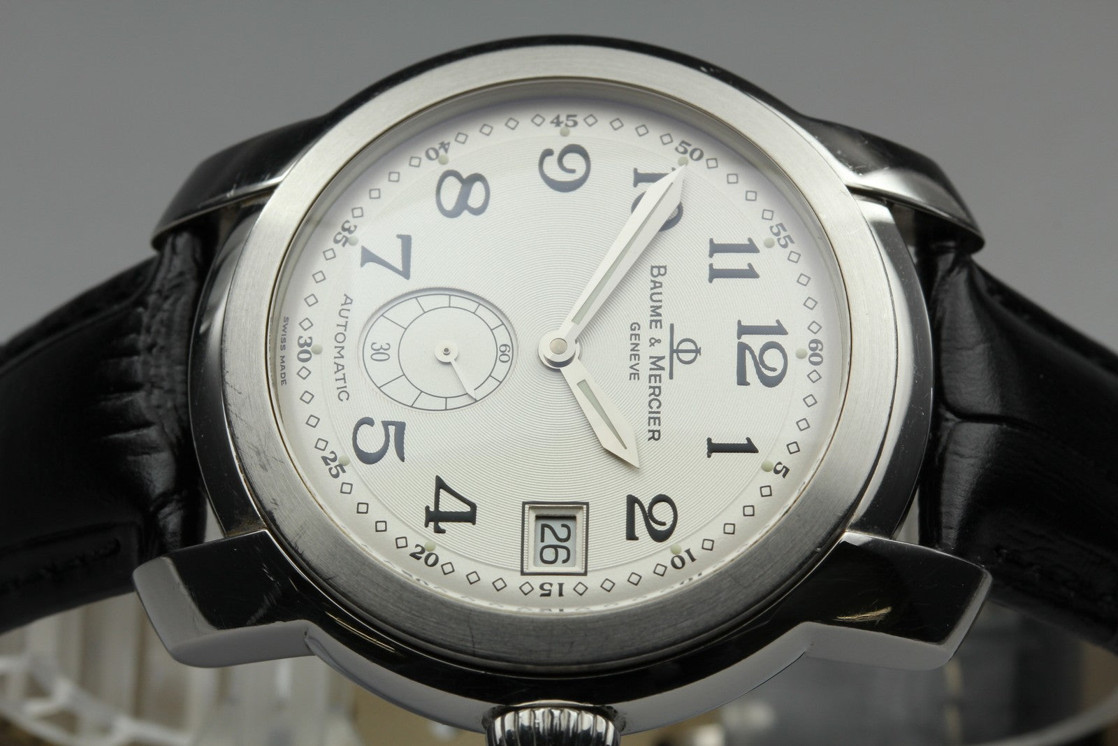 BAUME＆MERCIER Capeland MV045221 Automatic Silver Date Men's Watch 37mm JAPAN