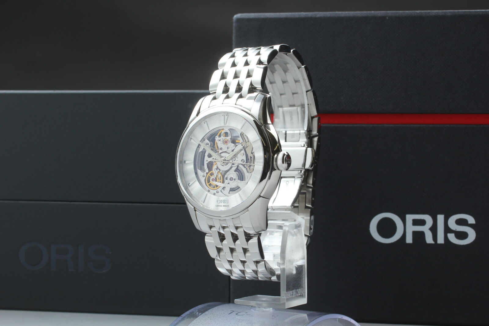 [N MINT- Box] ORIS Artelier 01 734 7670 Silver Skeleton Automatic Men's Watch JP